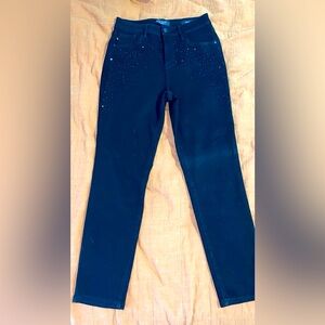 Judy blue black rhinestone Jeans 7/28